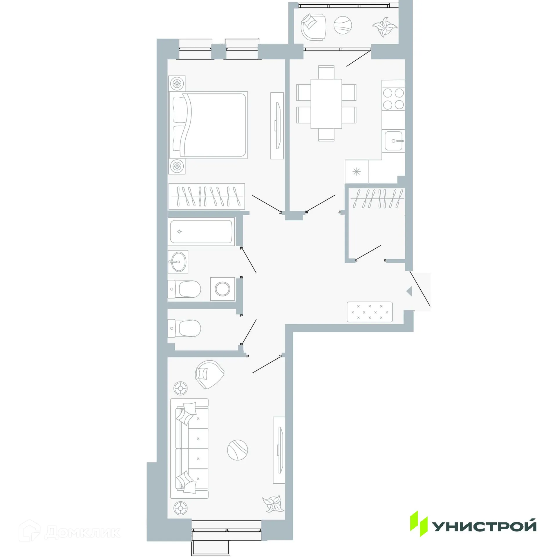 Фото квартиры в ЖК Причал