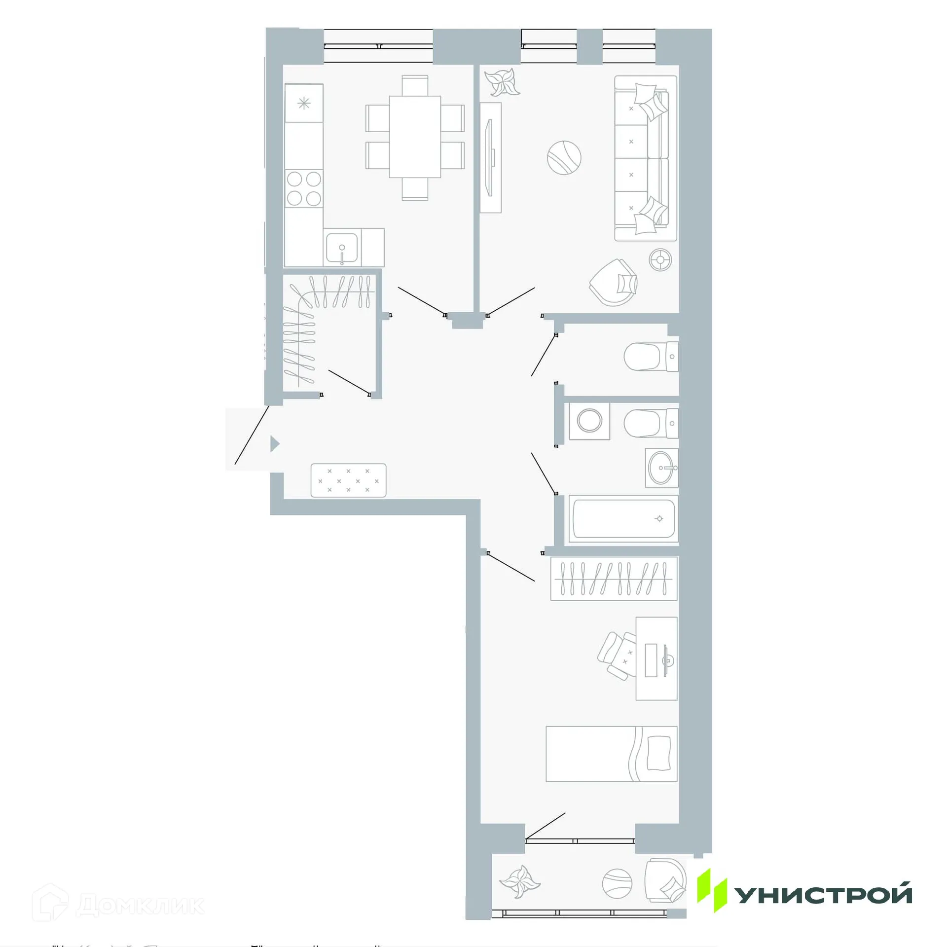 Фото квартиры в ЖК Причал