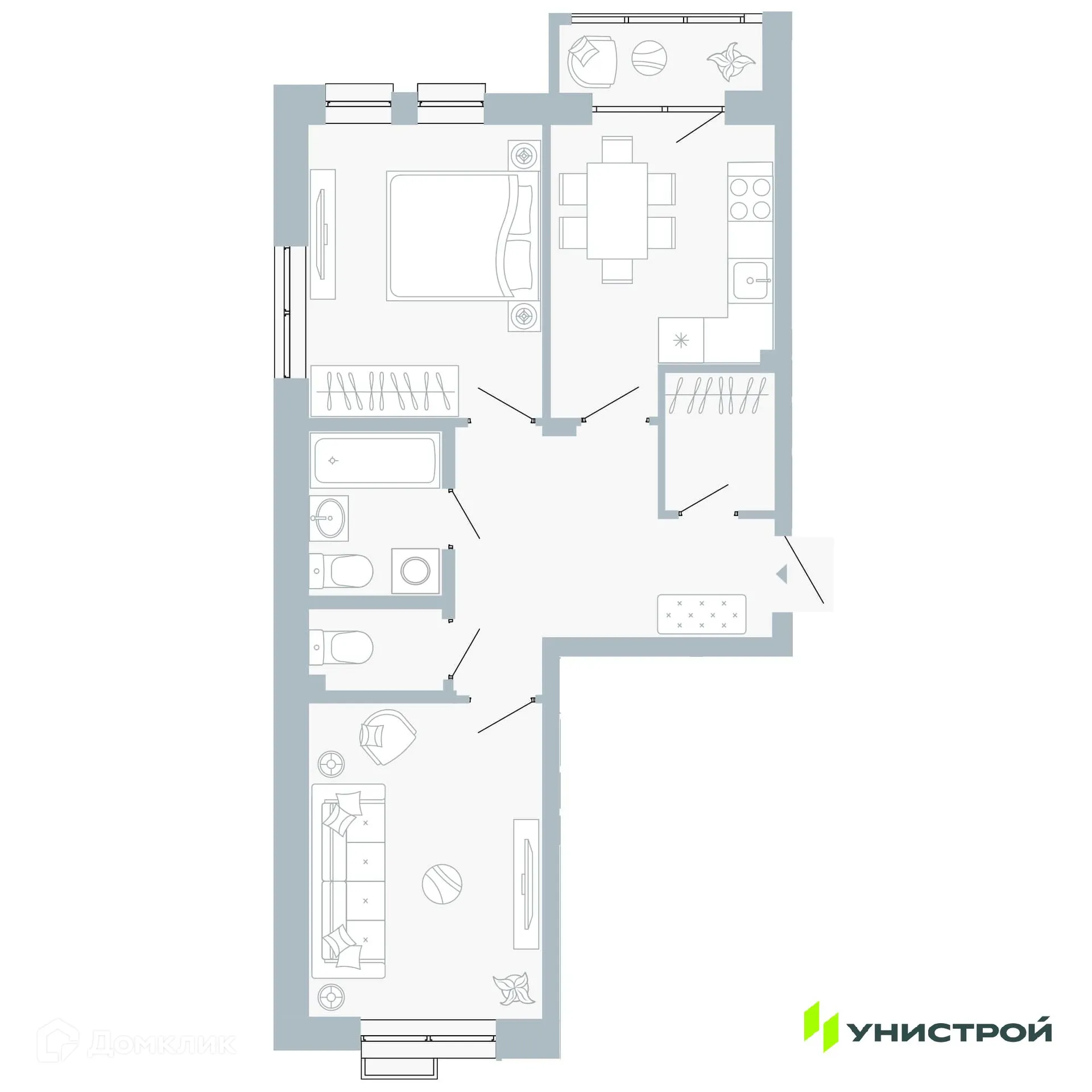 Фото квартиры в ЖК Причал