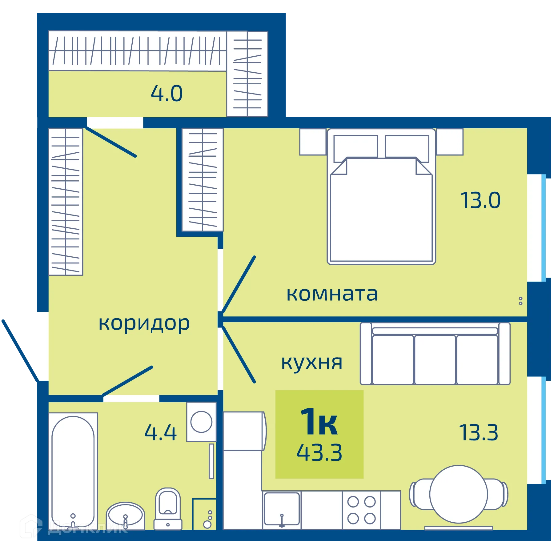 Фото квартиры в ЖК Патриот