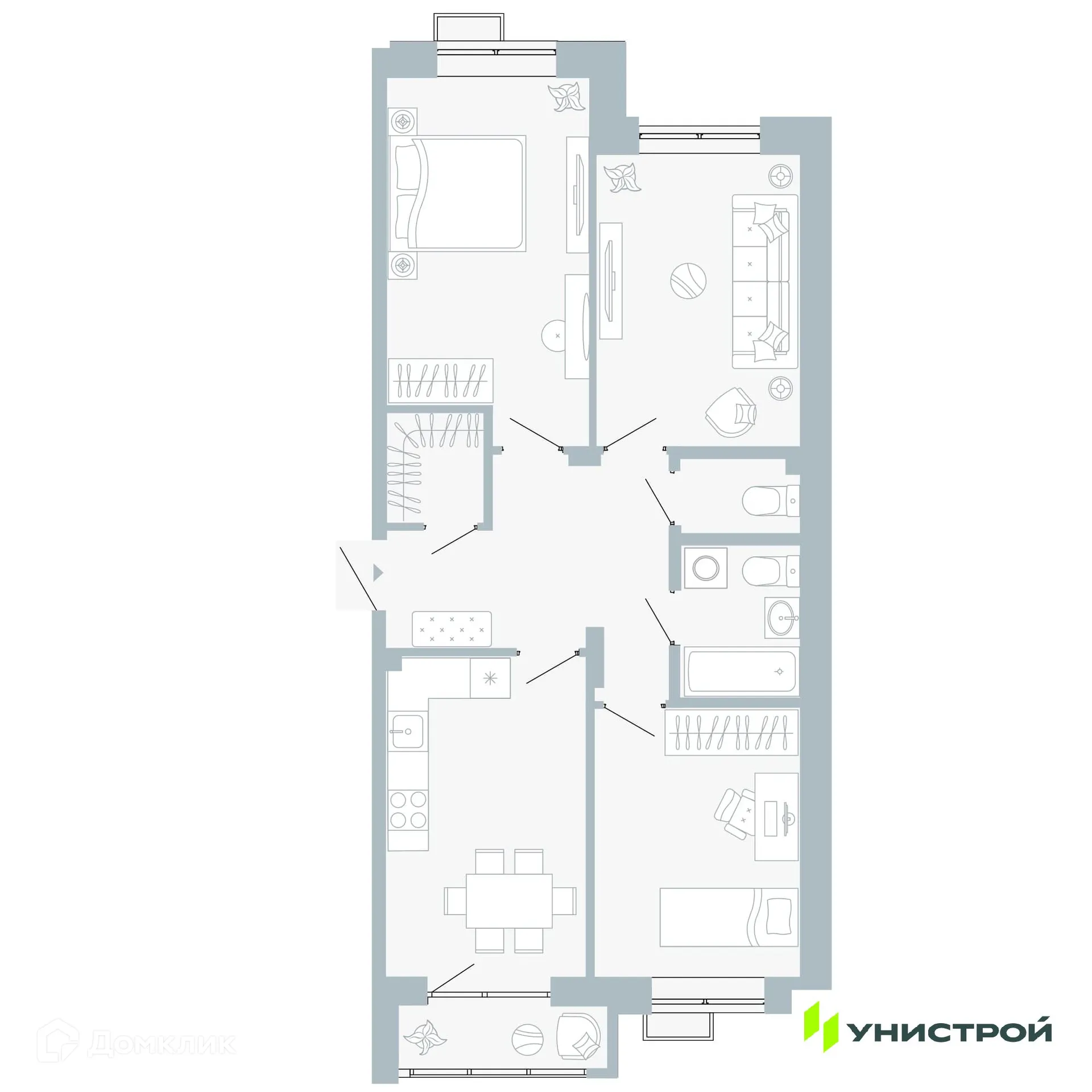 Фото квартиры в ЖК Причал