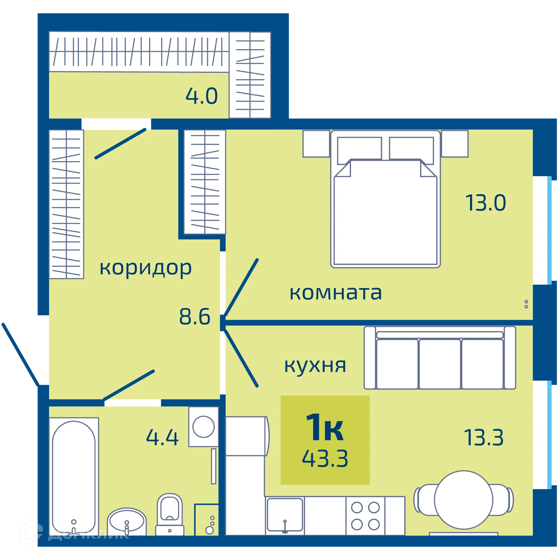 Фото квартиры в ЖК Патриот