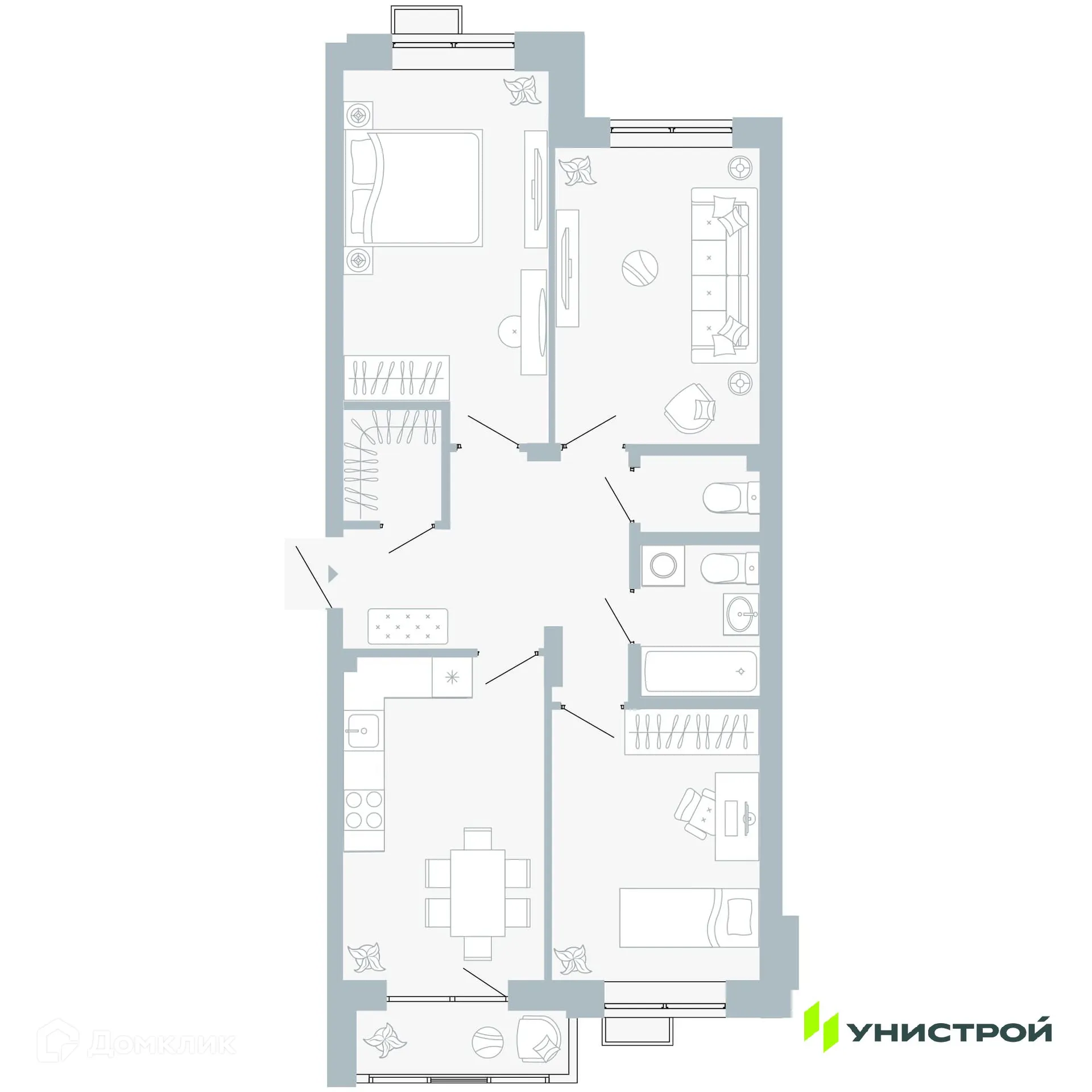 Фото квартиры в ЖК Причал