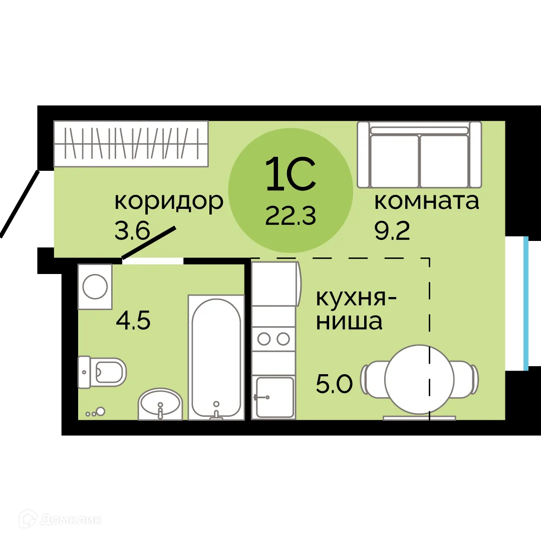 Фото квартиры в ЖК Красное яблоко