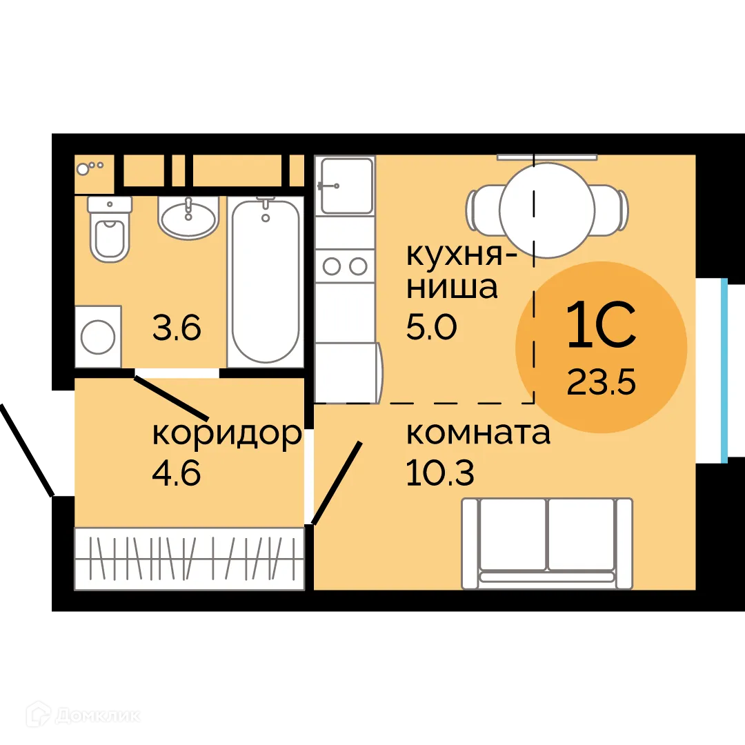 Фото квартиры в ЖК Красное яблоко