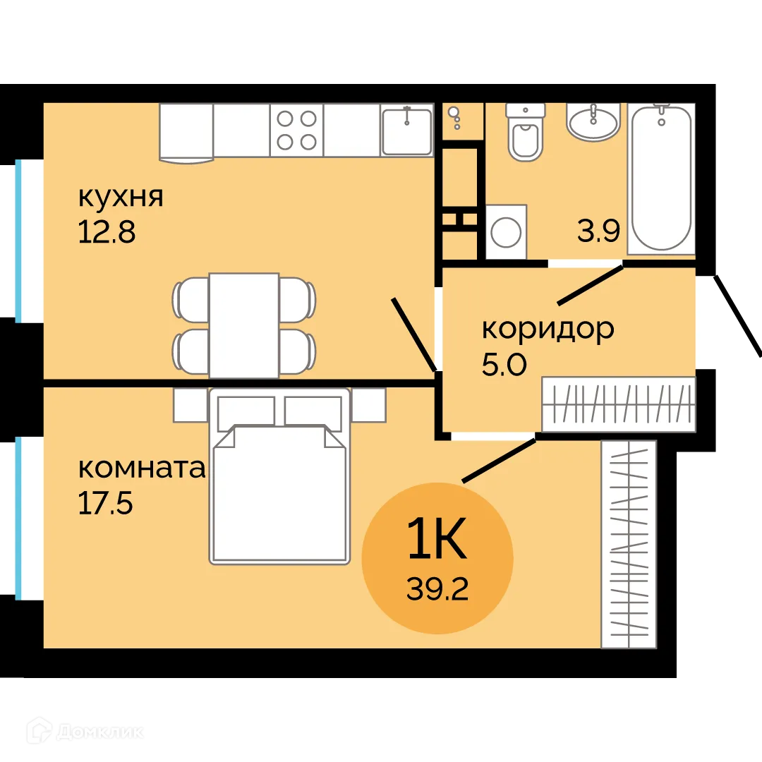 Фото квартиры в ЖК Красное яблоко