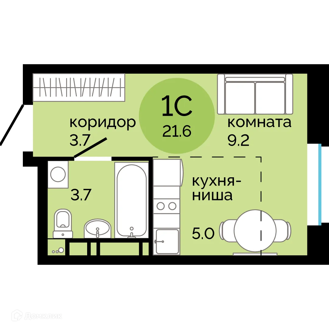 Фото квартиры в ЖК Красное яблоко