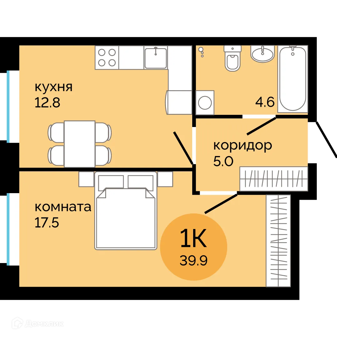 Фото квартиры в ЖК Красное яблоко