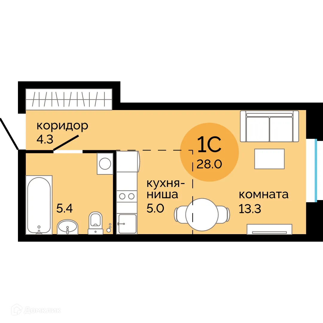 Фото квартиры в ЖК Красное яблоко