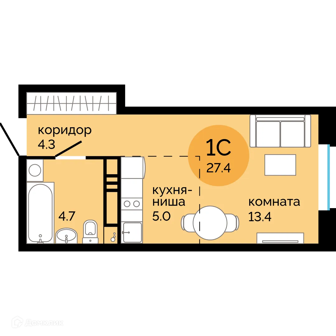 Фото квартиры в ЖК Красное яблоко