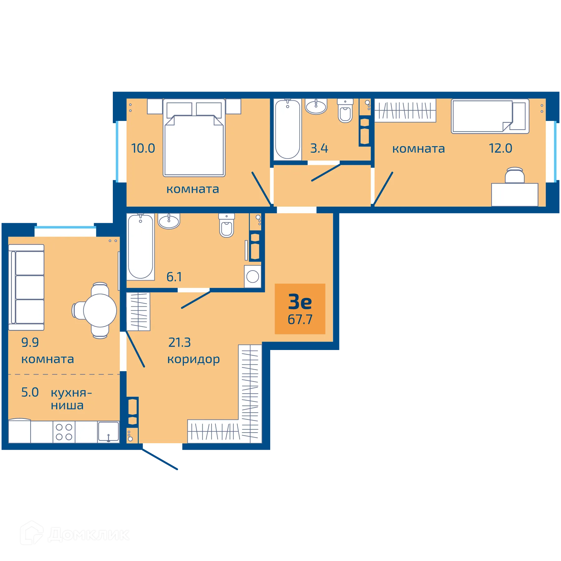 Фото квартиры в ЖК Патриот