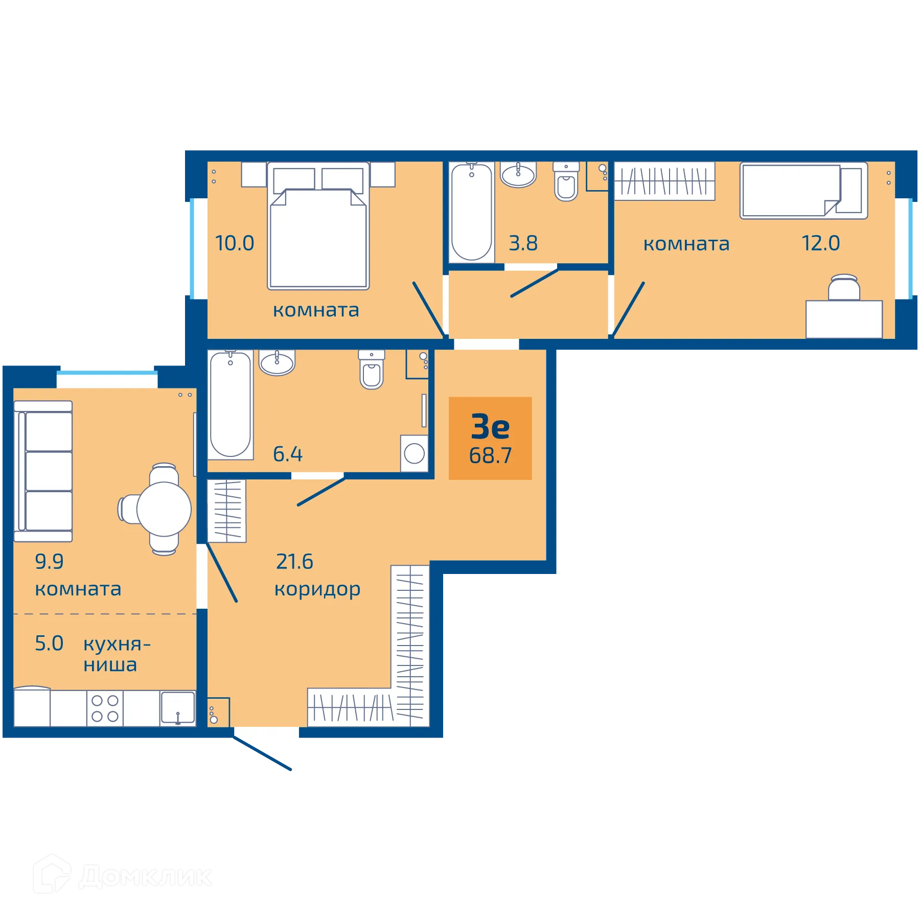 Фото квартиры в ЖК Патриот