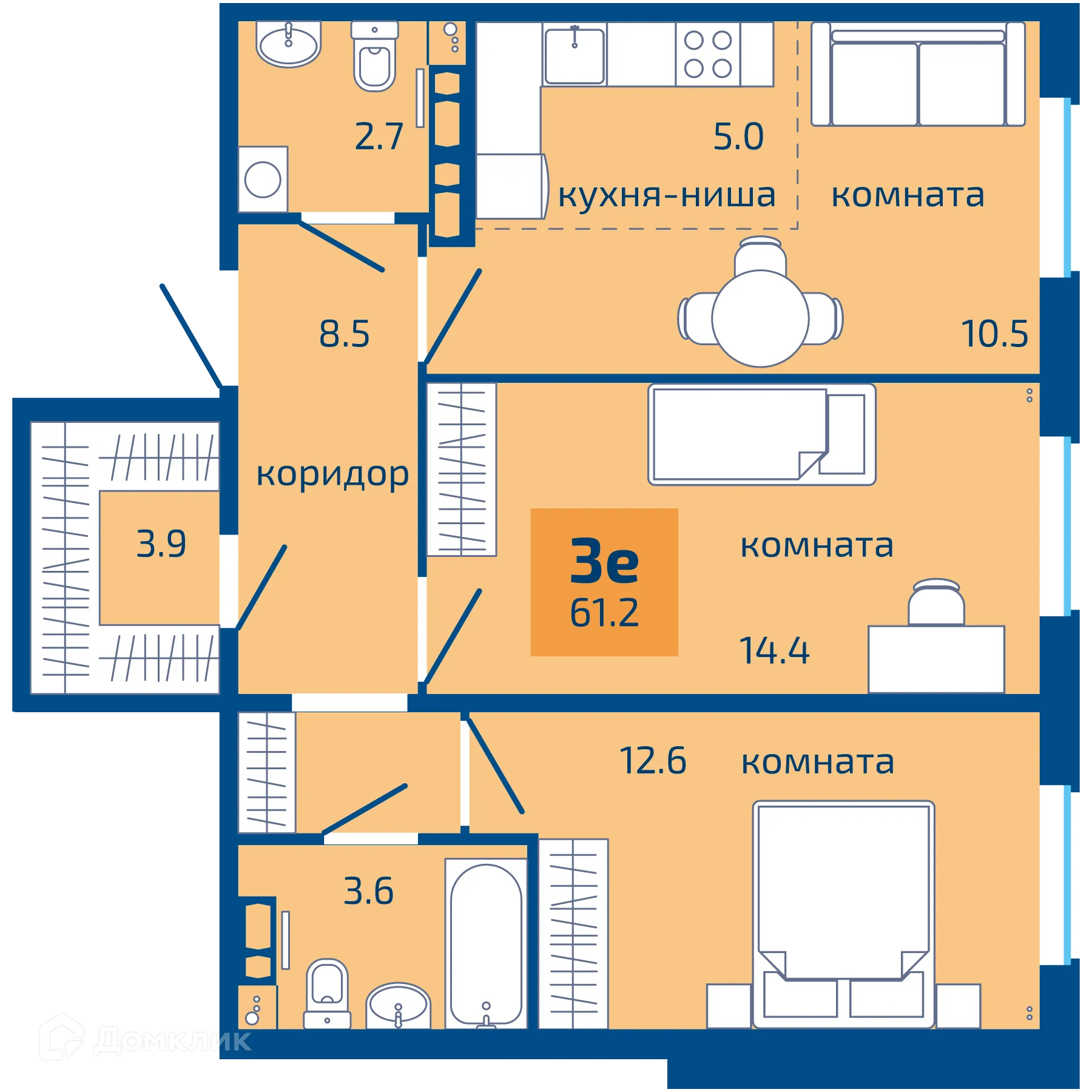 Фото квартиры в ЖК Патриот