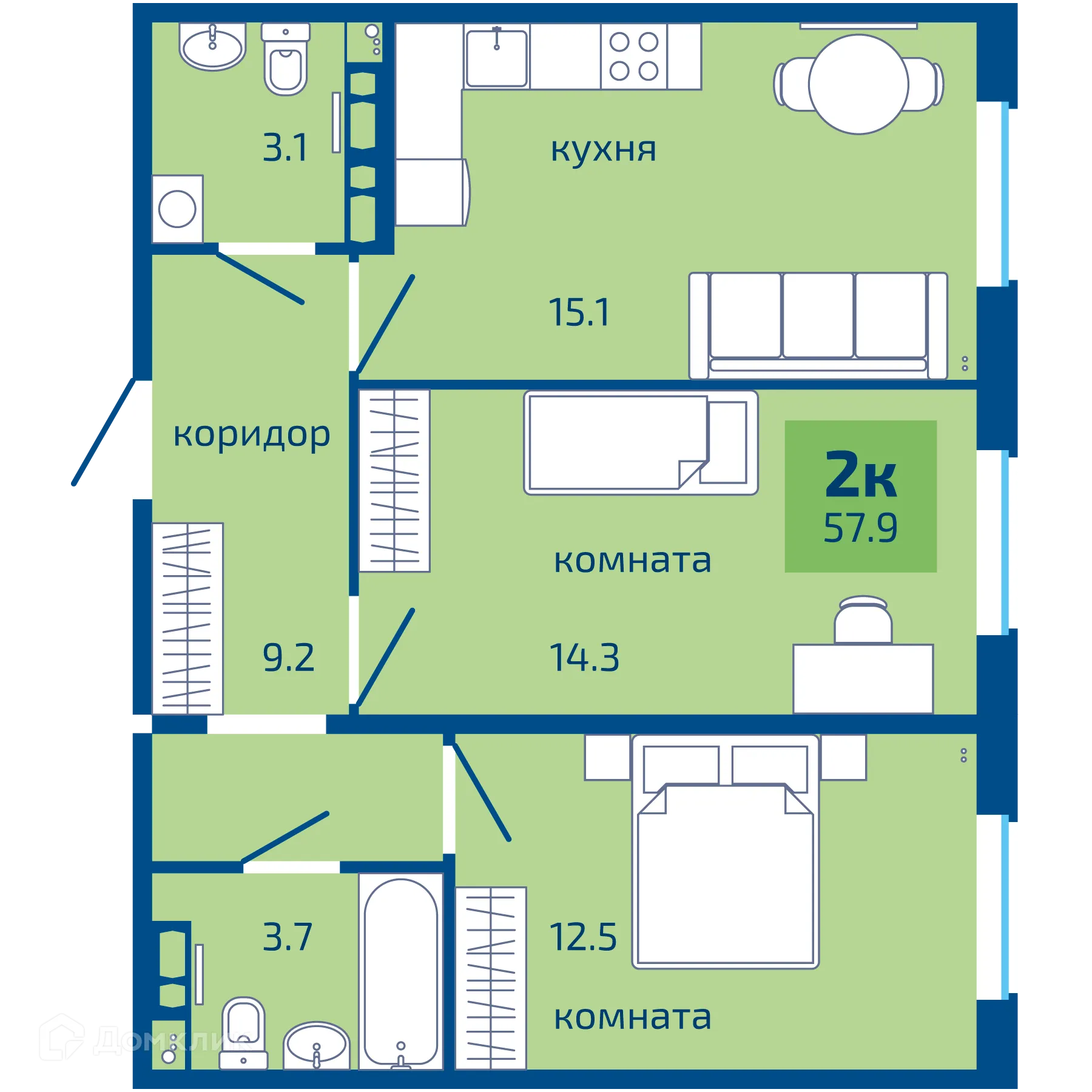 Фото квартиры в ЖК Патриот