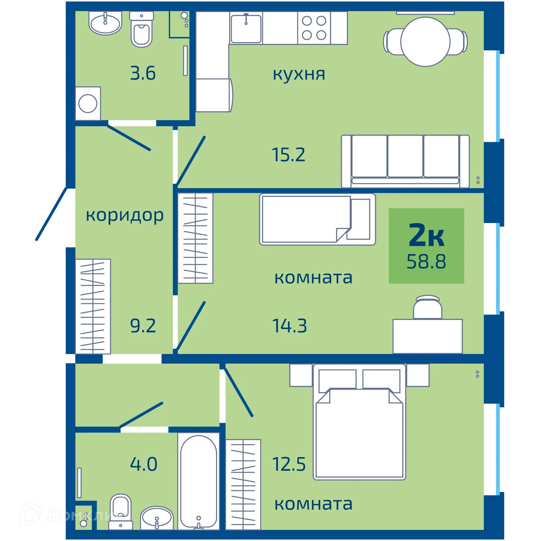 Фото квартиры в ЖК Патриот