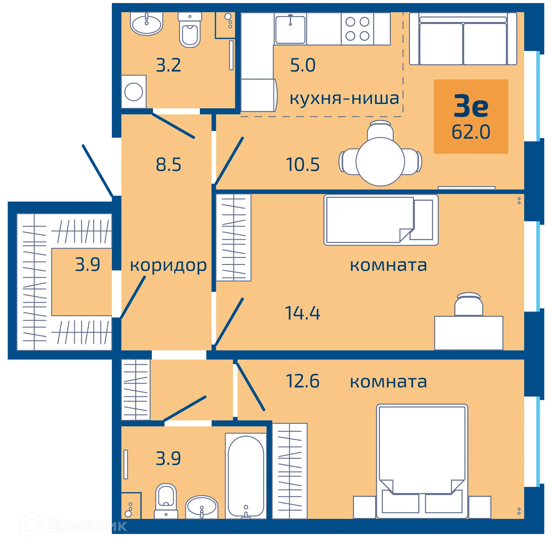 Фото квартиры в ЖК Патриот
