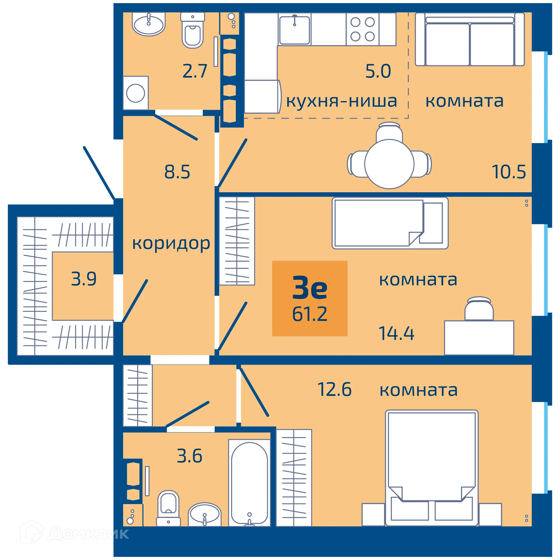 Фото квартиры в ЖК Патриот