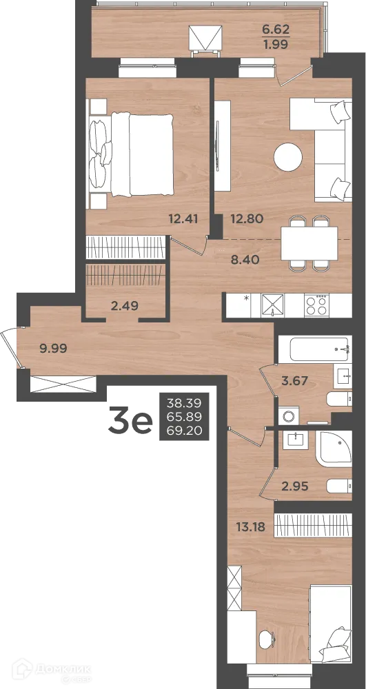 Фото квартиры в ЖК ВОСХОД