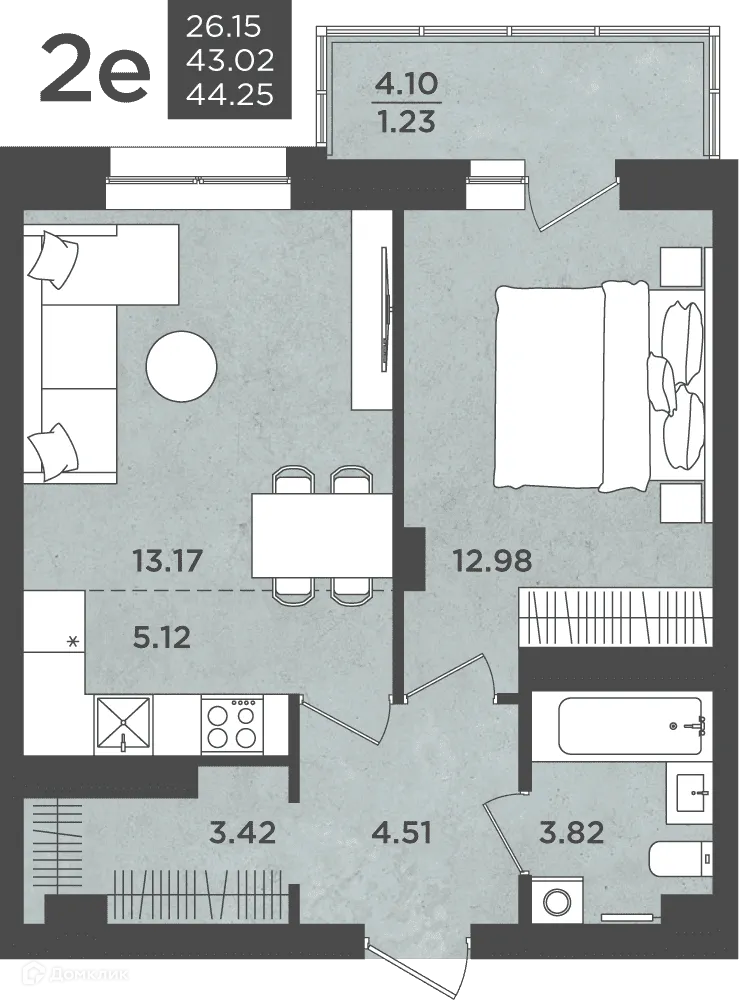 Фото квартиры в ЖК ВОСХОД