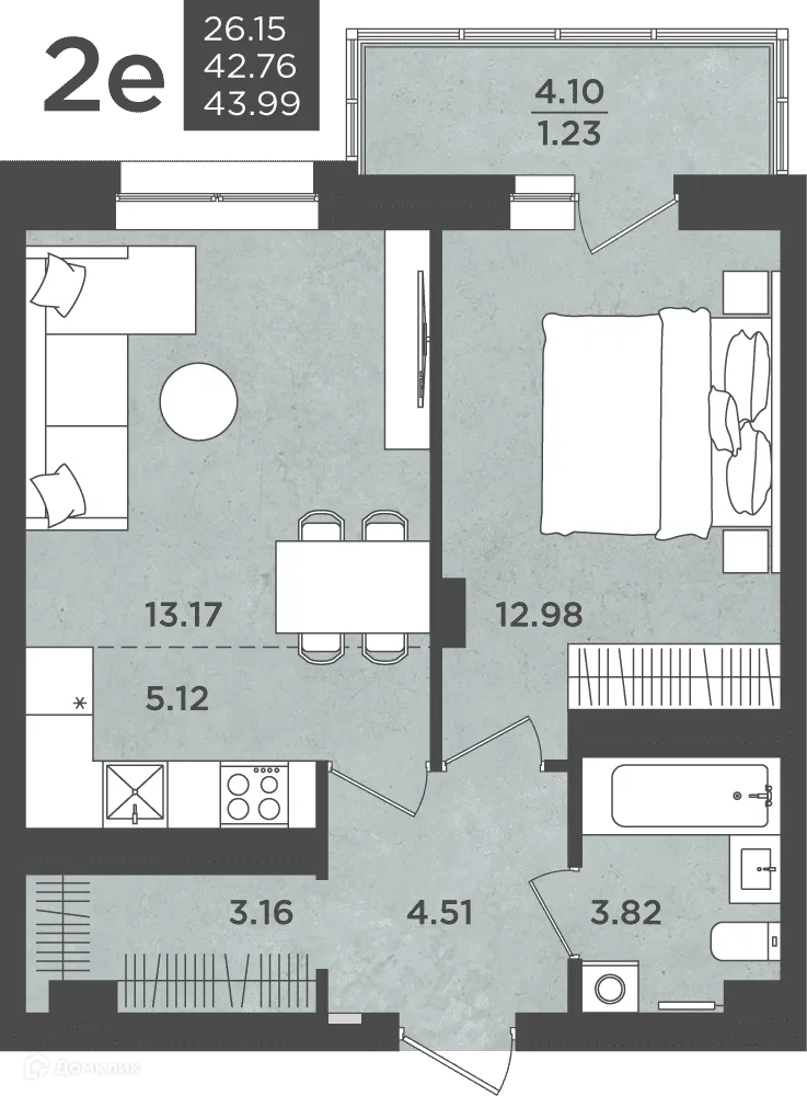 Фото квартиры в ЖК ВОСХОД