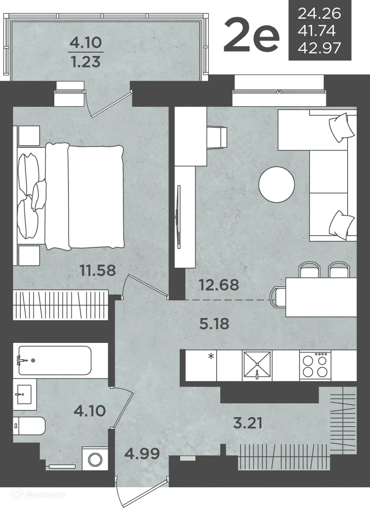 Фото квартиры в ЖК ВОСХОД