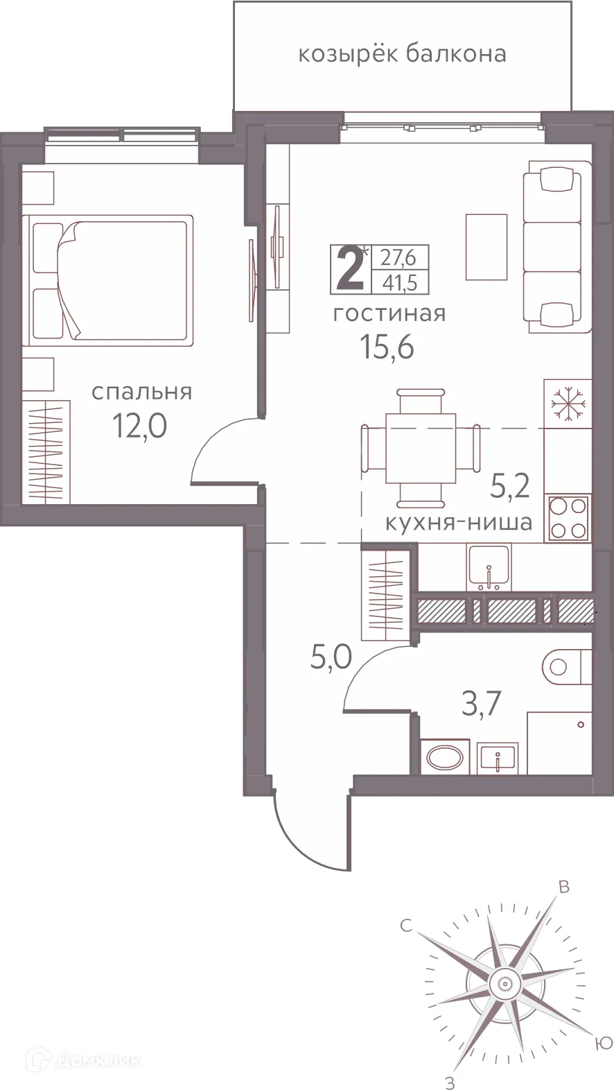 Фото квартиры в ЖК Погода Теплые кварталы