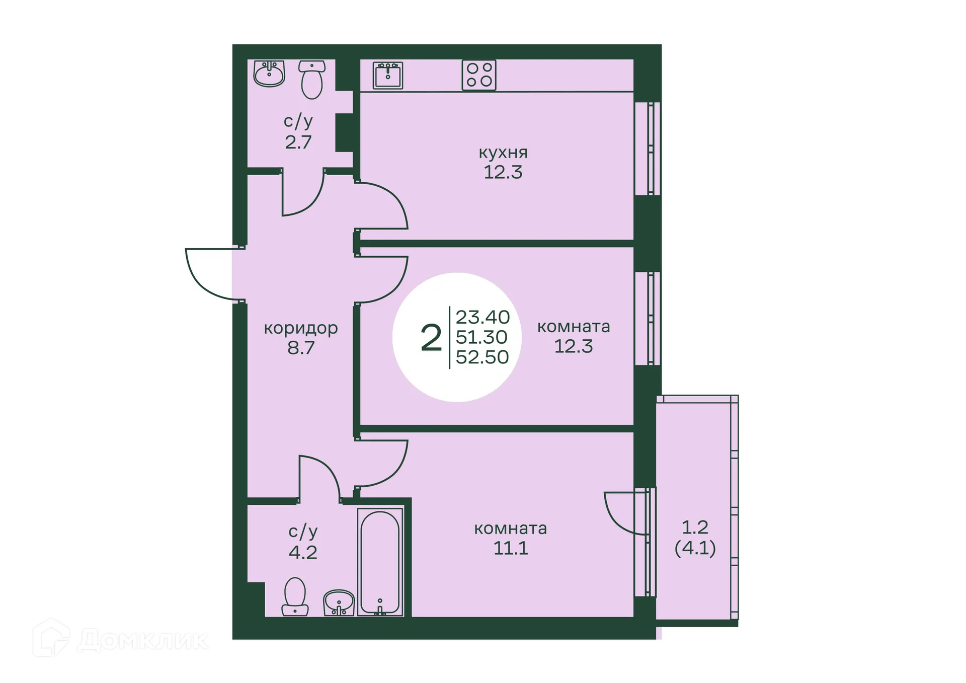 Фото квартиры в ЖК Брусника