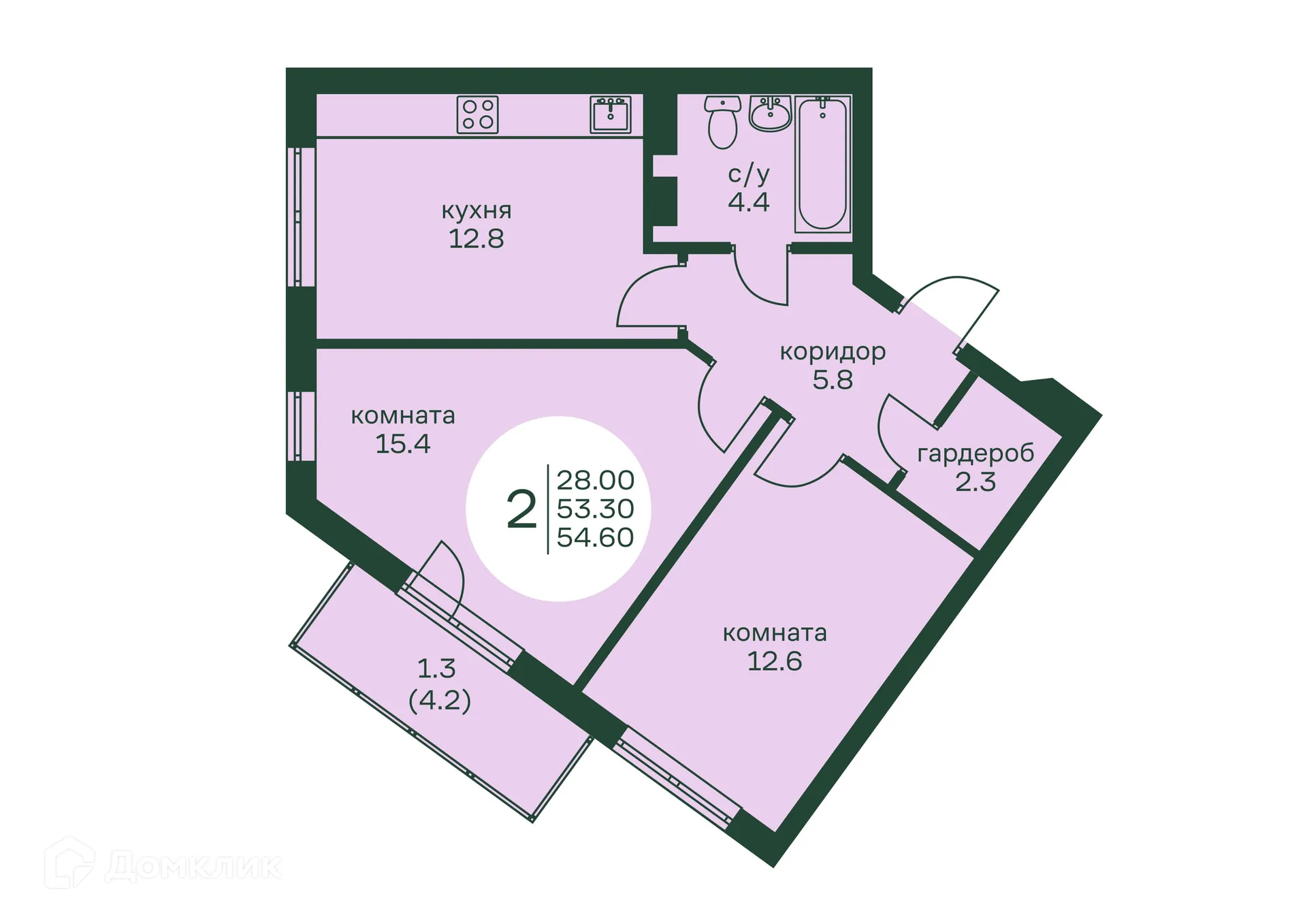 Фото квартиры в ЖК Брусника