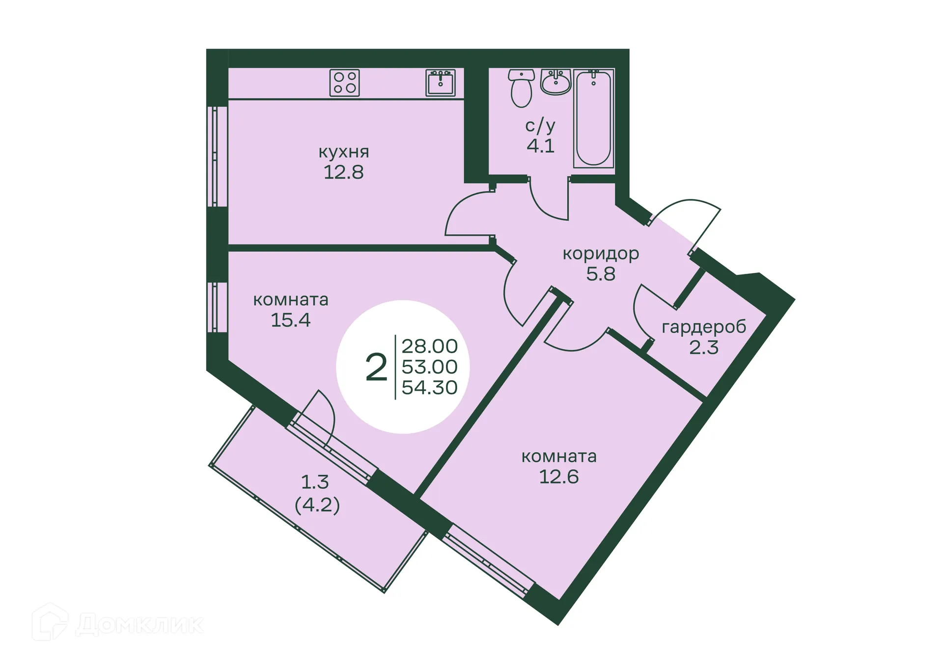 Фото квартиры в ЖК Брусника