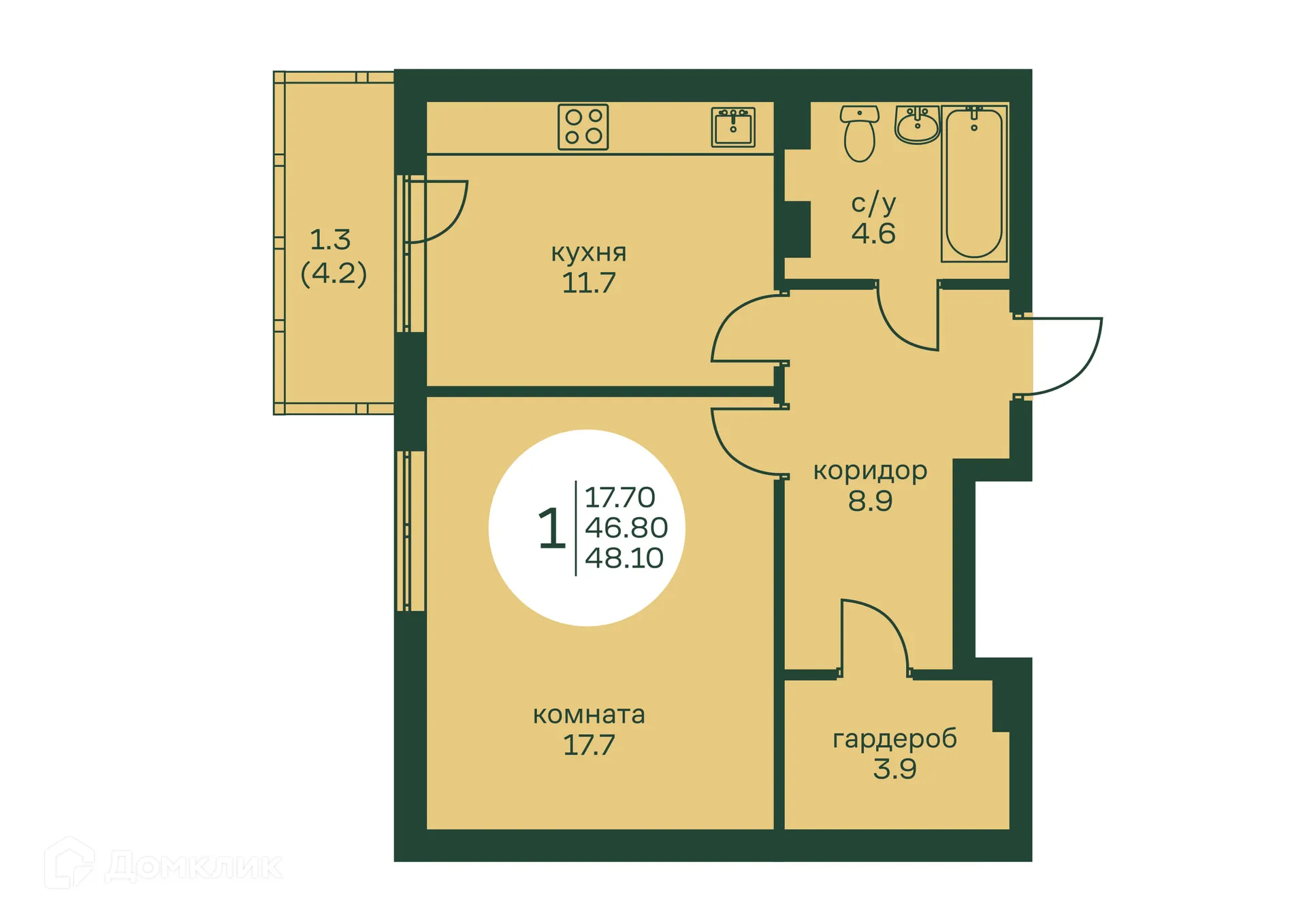 Фото квартиры в ЖК Брусника