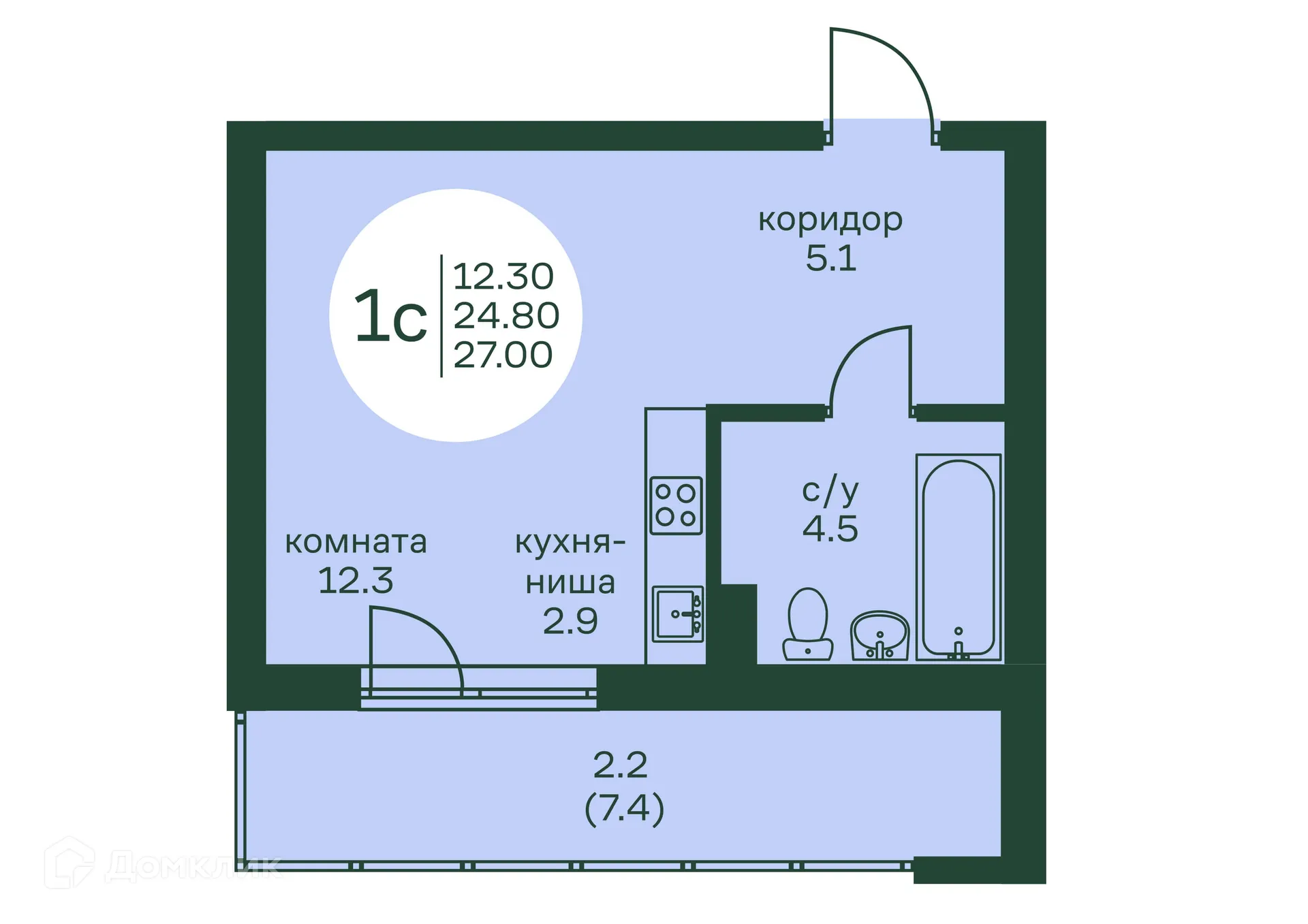 Фото квартиры в ЖК Брусника
