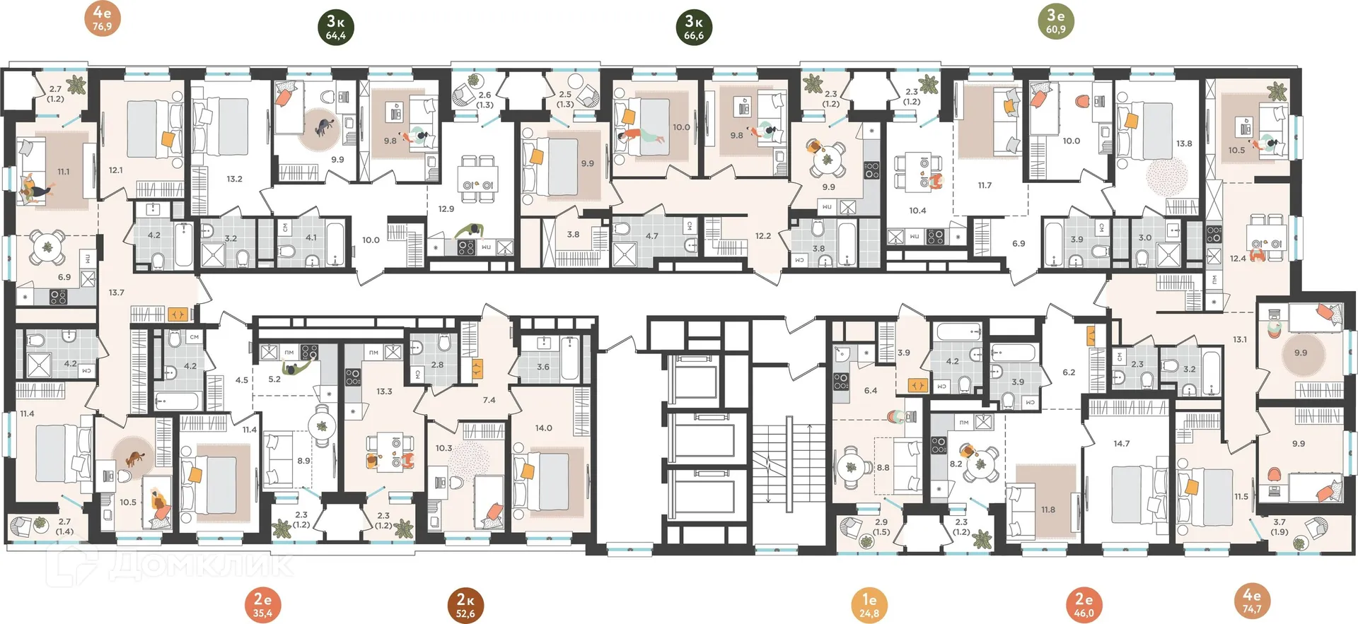 Фото квартиры в ЖК Орсо Дом на Куфонина