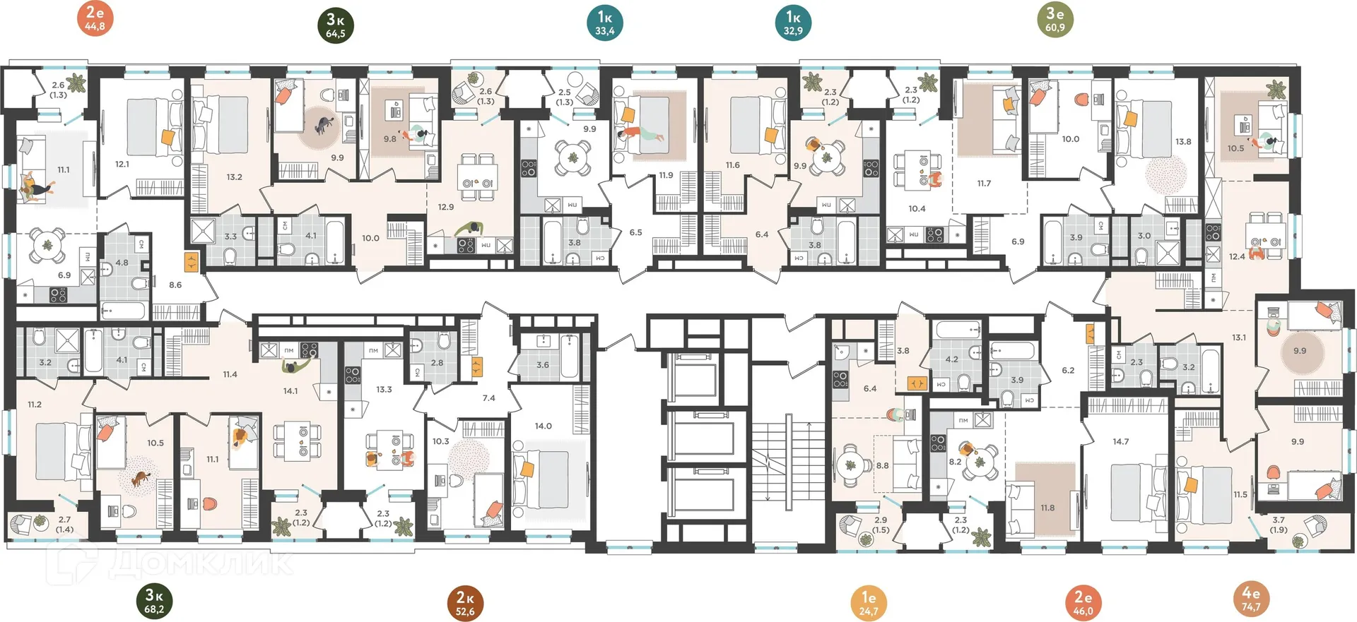 Фото квартиры в ЖК Орсо Дом на Куфонина