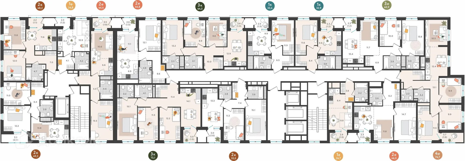 Фото квартиры в ЖК Орсо Дом на Куфонина