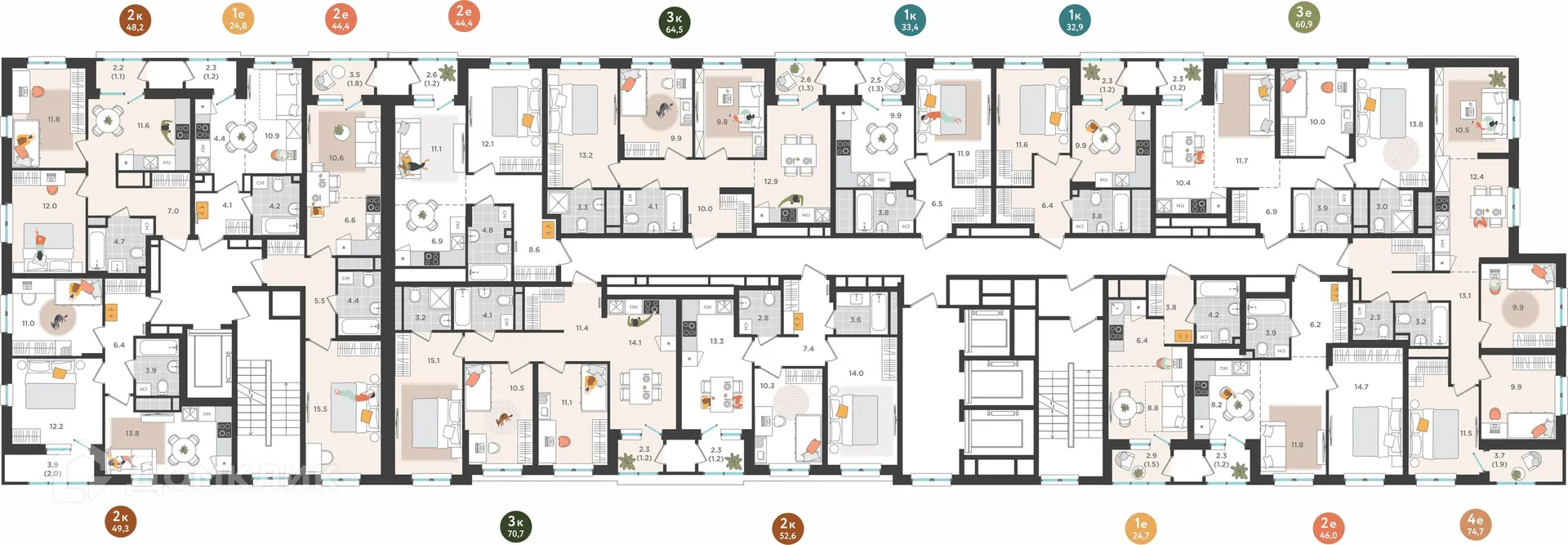 Фото квартиры в ЖК Орсо Дом на Куфонина