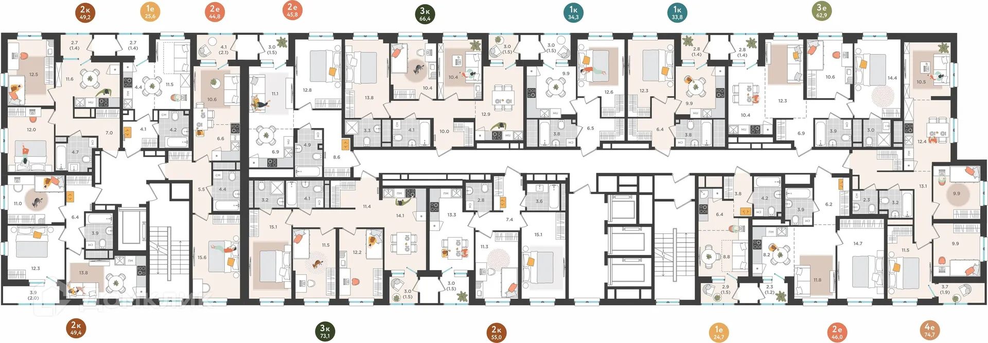 Фото квартиры в ЖК Орсо Дом на Куфонина
