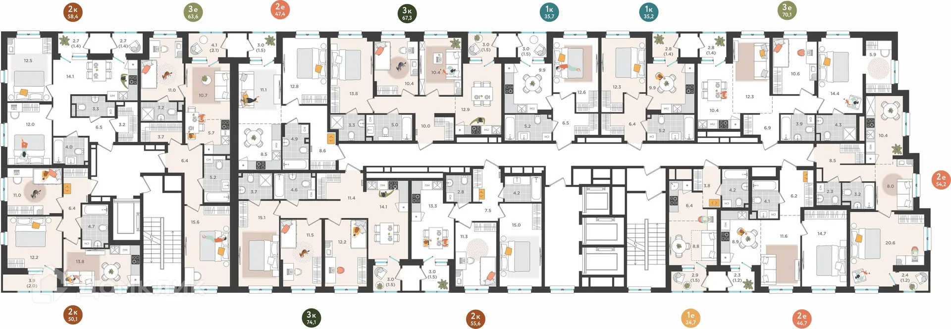 Фото квартиры в ЖК Орсо Дом на Куфонина