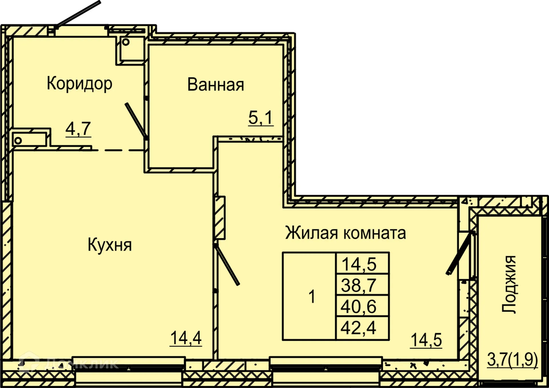 Фото квартиры в ЖК по ул. Красных Командиров