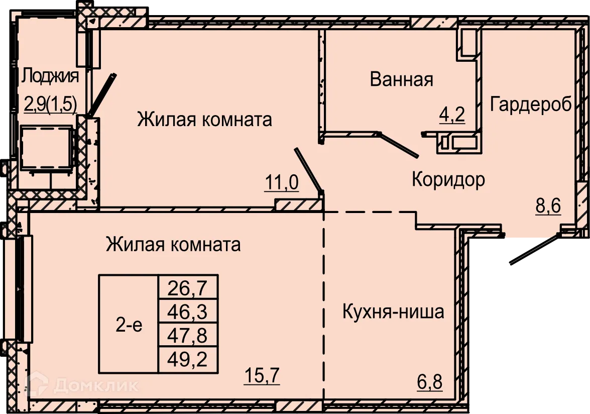 Фото квартиры в ЖК по ул. Красных Командиров