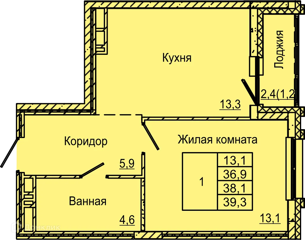 Фото квартиры в ЖК по ул. Красных Командиров