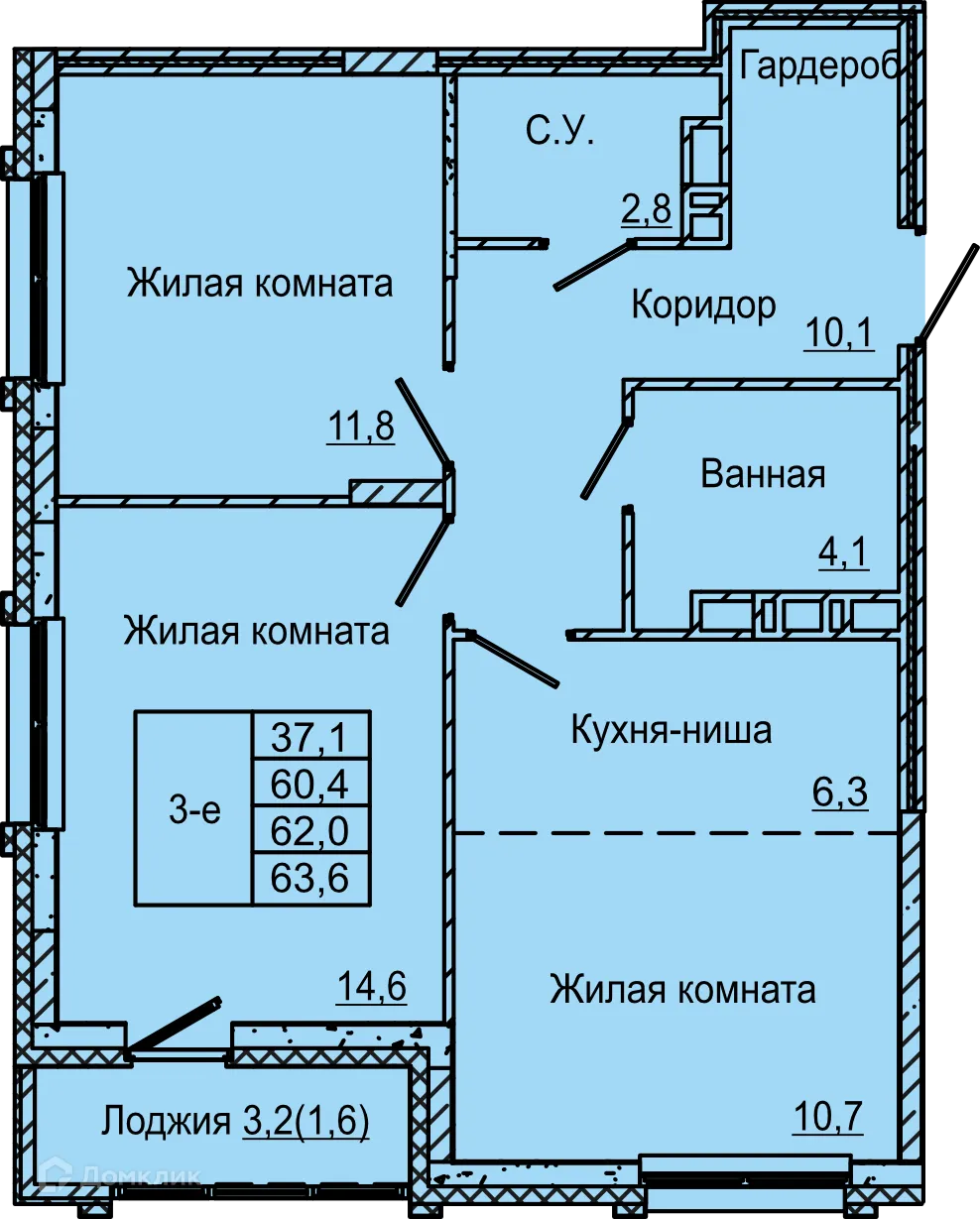Фото квартиры в ЖК по ул. Красных Командиров