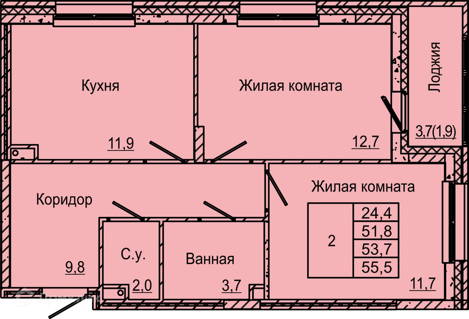 Фото квартиры в ЖК по ул. Красных Командиров
