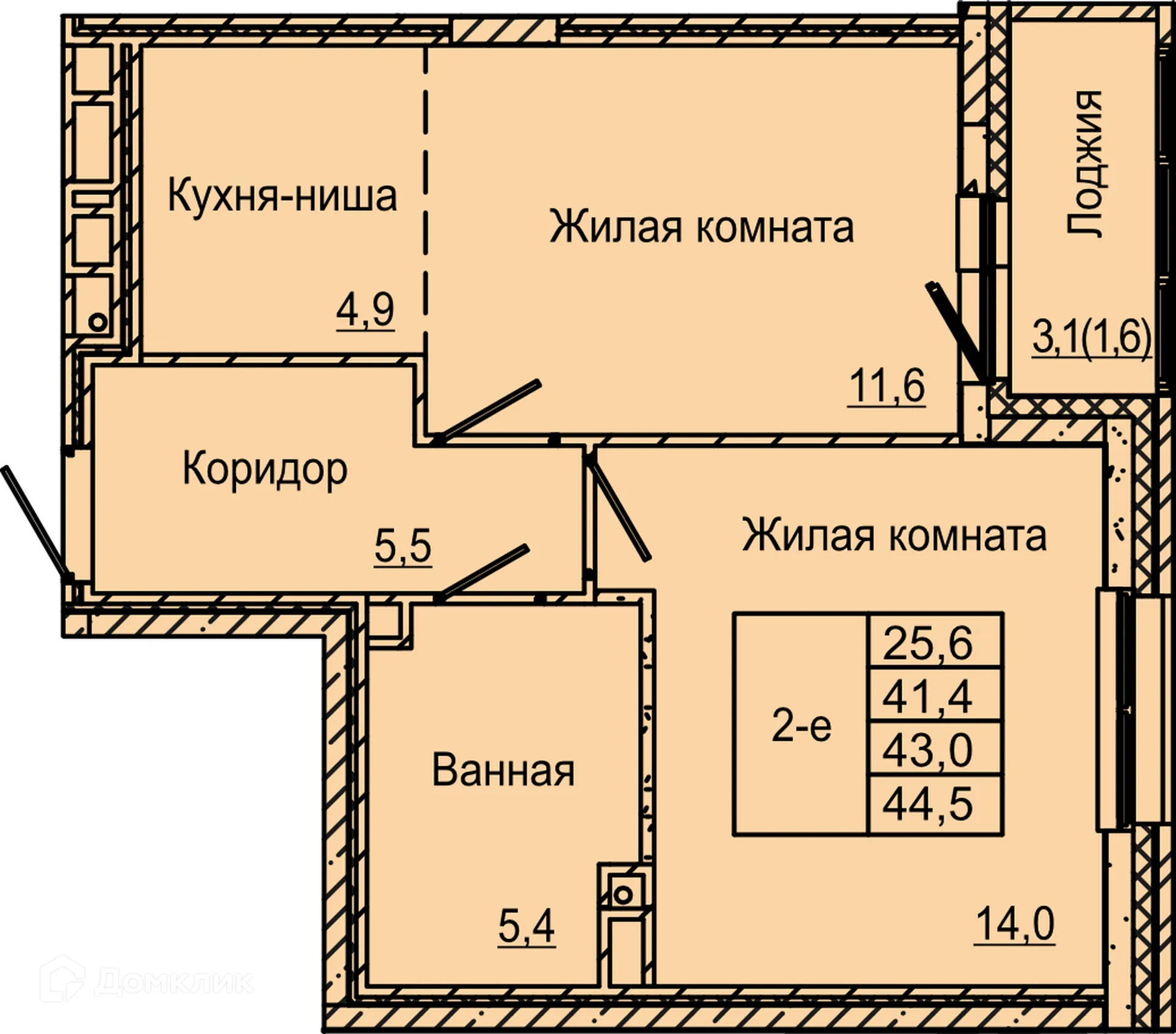 Фото квартиры в ЖК по ул. Красных Командиров