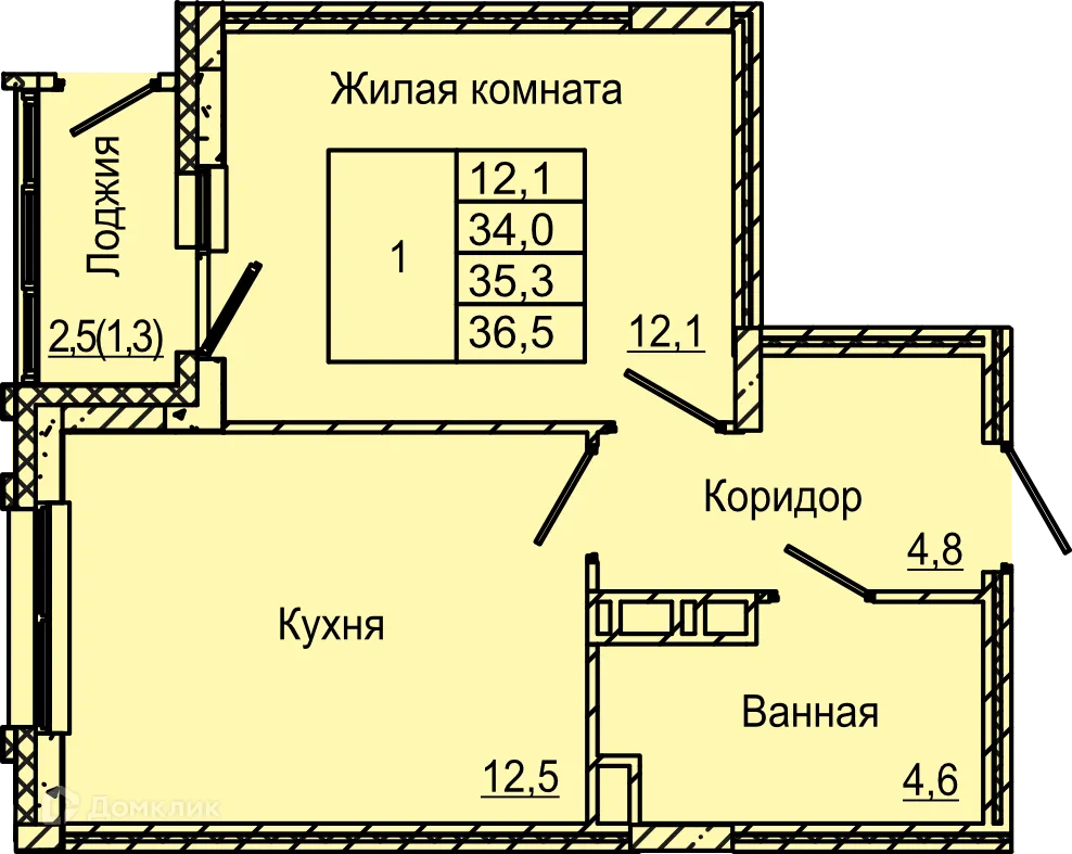 Фото квартиры в ЖК по ул. Красных Командиров