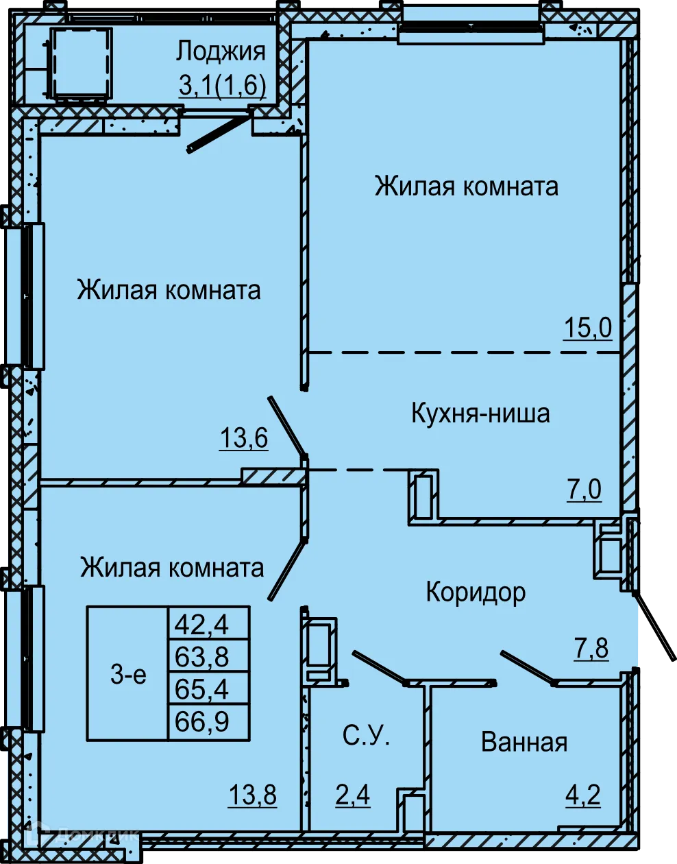 Фото квартиры в ЖК по ул. Красных Командиров