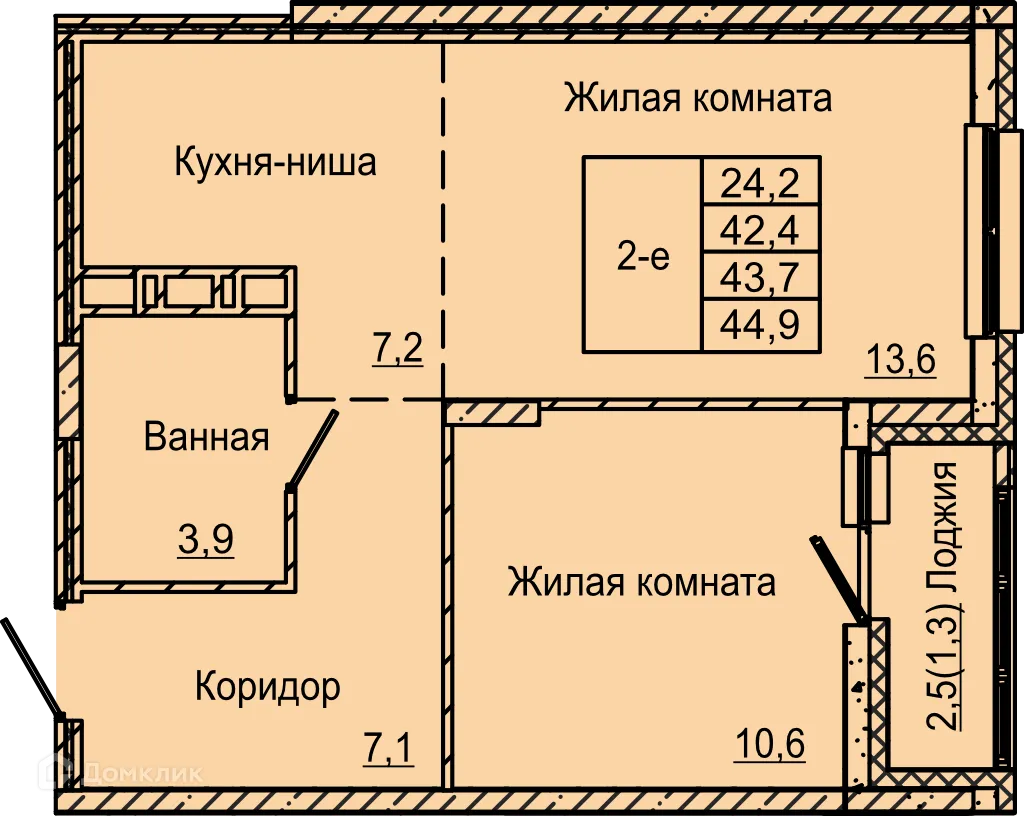Фото квартиры в ЖК по ул. Красных Командиров
