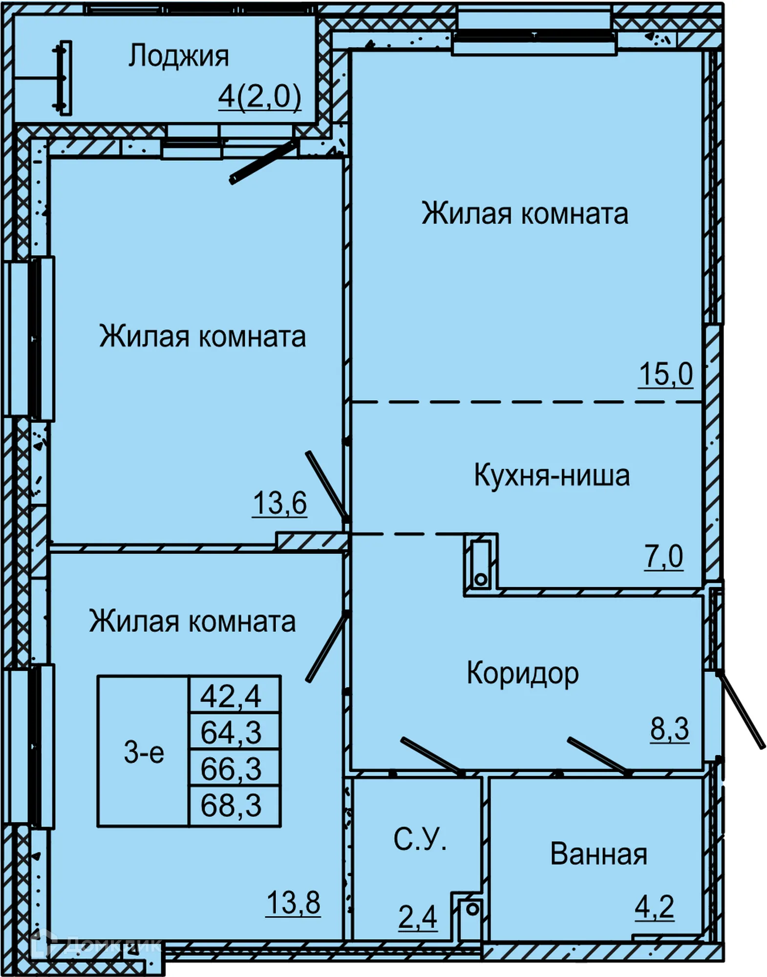 Фото квартиры в ЖК по ул. Красных Командиров