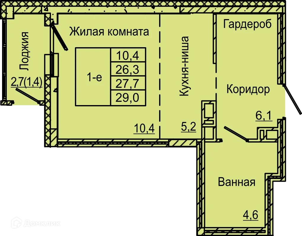 Фото квартиры в ЖК по ул. Красных Командиров