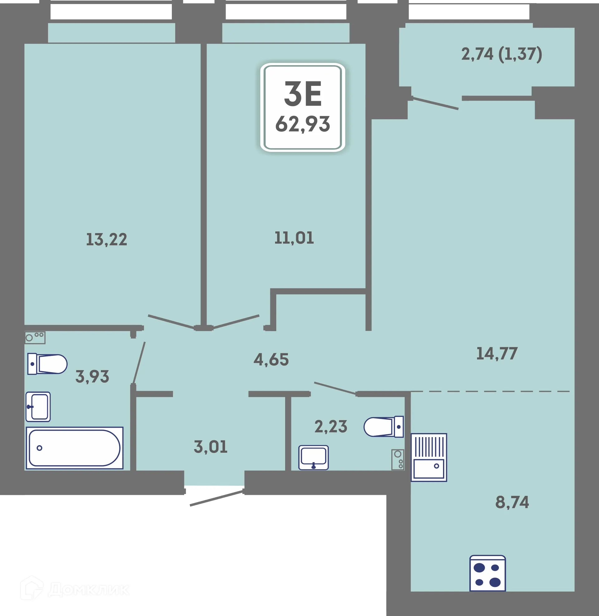 Фото квартиры в ЖК Романтик