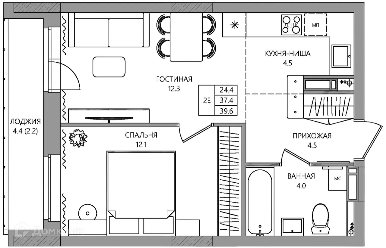 Фото квартиры в ЖК NEO (НЕО)